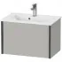 Duravit XViu Waschtischunterbau Compact, mit 1 Auszug, B: 610 mm, Betongrau Matt