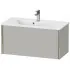 Duravit XViu Waschtischunterbau Compact, mit 1 Auszug, B: 810 mm, Betongrau Matt