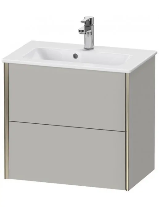 Duravit XViu Waschtischunterbau Compact, mit 2 Auszüge, B: 610 mm, Betongrau Matt