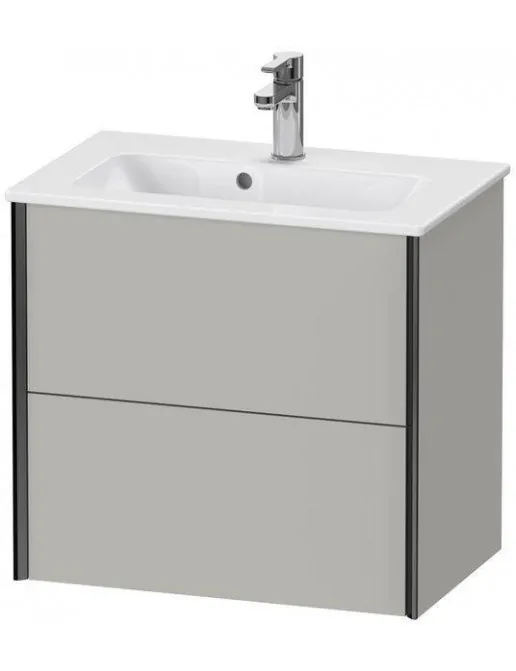 Duravit XViu Waschtischunterbau Compact, mit 2 Auszüge, B: 610 mm, Betongrau Matt