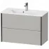 Duravit XViu Waschtischunterbau Compact, mit 2 Auszüge, B: 810 mm, Betongrau