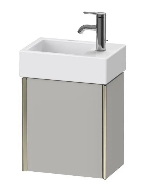 Duravit XViu Waschtischunterbau mit 1 Tür, B: 364 mm, Betongrau Matt