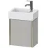 Duravit XViu Waschtischunterbau mit 1 Tür, B: 364 mm, Betongrau Matt