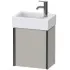 Duravit XViu Waschtischunterbau mit 1 Tür, B: 364 mm, Betongrau Matt