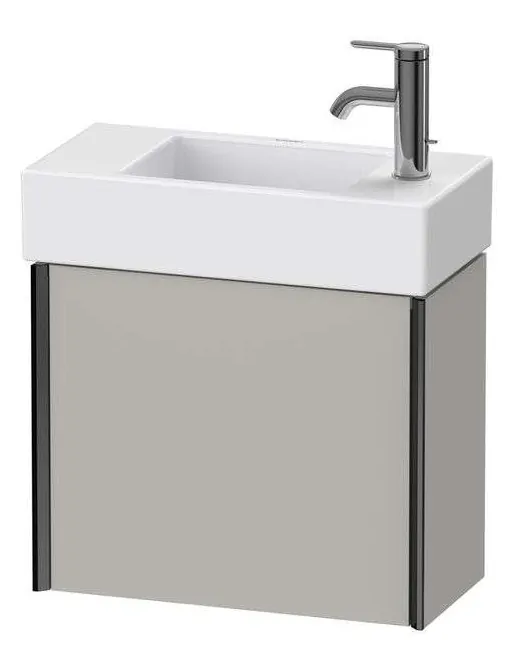 Duravit XViu Waschtischunterbau mit 1 Tür, B: 484 mm, Betongrau Matt