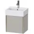 Duravit XViu Waschtischunterbau mit 1 Tür, B: 434 mm, Betongrau Matt