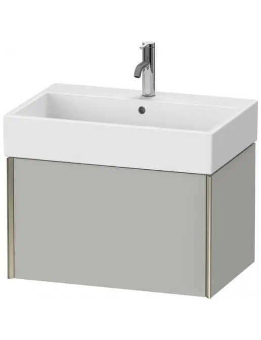 Duravit XViu Waschtischunterbau mit 1 Auszug, B: 684 mm, Betongrau Matt