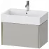 Duravit XViu Waschtischunterbau mit 1 Auszug, B: 684 mm, Betongrau Matt