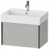 Duravit XViu Waschtischunterbau mit 1 Auszug, B: 684 mm, Betongrau Matt