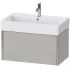 Duravit XViu Waschtischunterbau mit 1 Auszug, B: 784 mm, Betongrau Matt