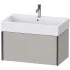 Duravit XViu Waschtischunterbau mit 1 Auszug, B: 784 mm, Betongrau Matt