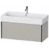 Duravit XViu Waschtischunterbau mit 1 Auszug, B: 984 mm, Betongrau Matt