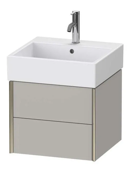 Duravit XViu Waschtischunterbau mit 2 Auszügen, B: 484 mm, Betongrau Matt