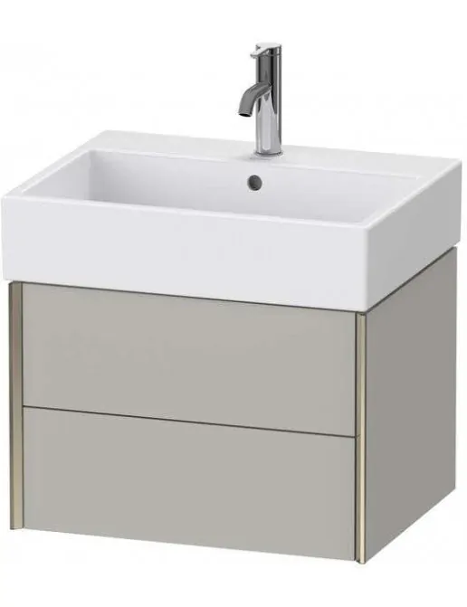 Duravit XViu Waschtischunterbau mit 2 Auszügen, B: 584 mm, Betongrau Matt