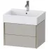 Duravit XViu Waschtischunterbau mit 2 Auszügen, B: 584 mm, Betongrau Matt