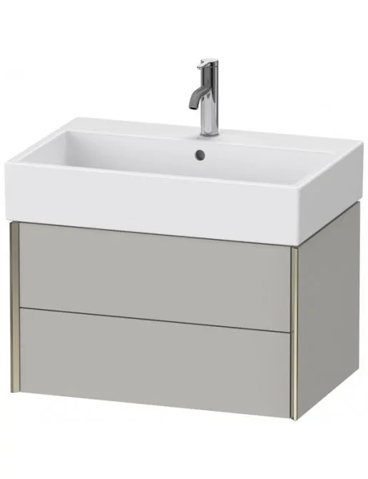 Duravit XViu Waschtischunterbau mit 2 Auszügen, B: 684 mm, Betongrau Matt