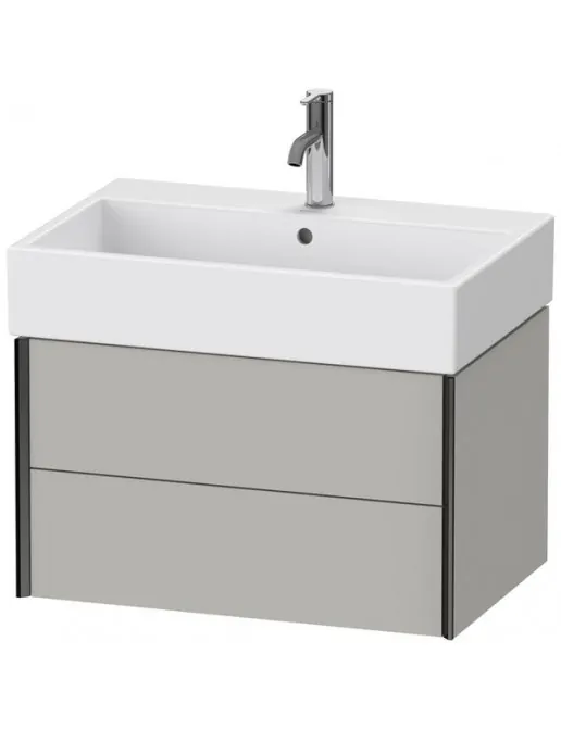 Duravit XViu Waschtischunterbau mit 2 Auszügen, B: 684 mm, Betongrau Matt