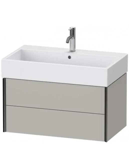 Duravit XViu Waschtischunterbau mit 2 Auszügen, B: 784 mm, Betongrau Matt