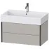 Duravit XViu Waschtischunterbau mit 2 Auszügen, B: 784 mm, Betongrau Matt