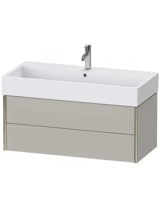 Duravit XViu Waschtischunterbau mit 2 Auszügen, B: 984 mm, Betongrau Matt