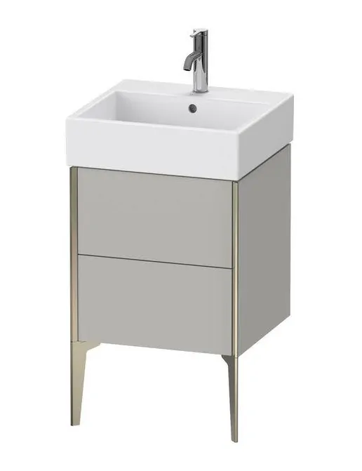 Duravit XViu Waschtischunterbau bodenstehend, mit 2 Auszügen, B: 484 mm, Betongrau Matt