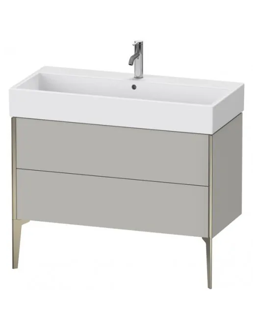 Duravit XViu Waschtischunterbau bodenstehend, mit 2 Auszügen, B: 984 mm, Betongrau Matt