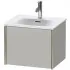 Duravit Xviu Waschtischunterbau mit 1 Auszug, B: 510 mm, Betongrau Matt