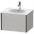 Duravit Xviu Waschtischunterbau mit 1 Auszug, B: 610 mm, Betongrau Matt