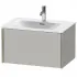 Duravit Xviu Waschtischunterbau mit 1 Auszug, B: 710 mm, Betongrau Matt