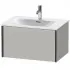 Duravit Xviu Waschtischunterbau mit 1 Auszug, B: 710 mm, Betongrau Matt