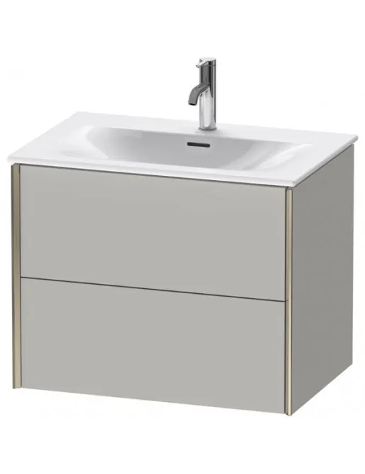 Duravit Xviu Waschtischunterbau mit 2 Auszüge, B: 710 mm, Betongrau Matt