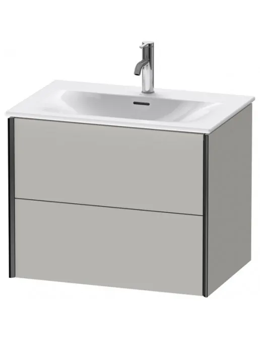 Duravit Xviu Waschtischunterbau mit 2 Auszüge, B: 710 mm, Betongrau Matt