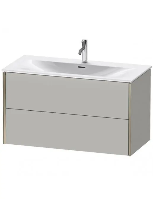 Duravit Xviu Waschtischunterbau mit 2 Auszüge, B: 1010 mm, Betongrau Matt