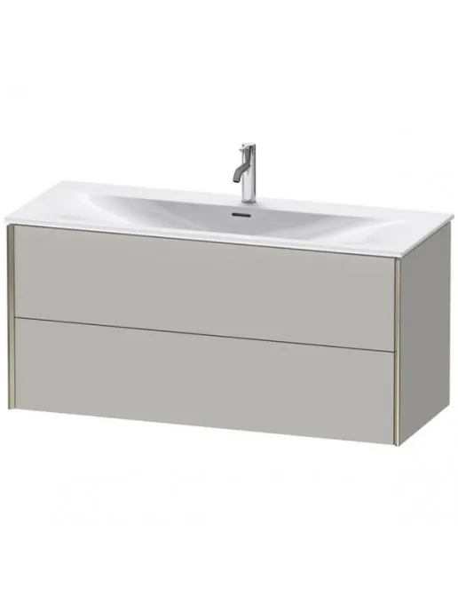 Duravit Xviu Waschtischunterbau mit 2 Auszüge, B: 1210 mm, Betongrau Matt