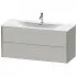 Duravit Xviu Waschtischunterbau mit 2 Auszüge, B: 1210 mm, Betongrau Matt