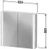 Duravit XViu LED-Spiegelschrank 82 cm, Massskizze