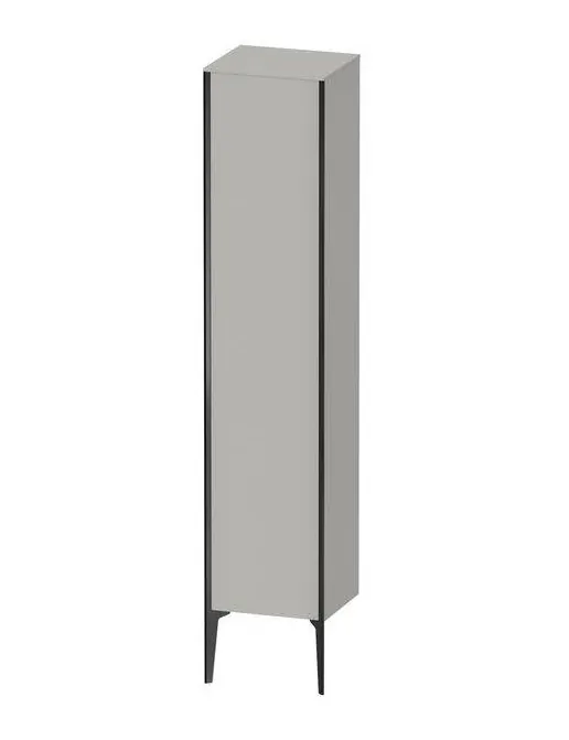 Duravit Xviu Halbhochschrank Rechts mit 1 Tür und 4 Glasfachböden, B: 400 mm, Betongrau Matt