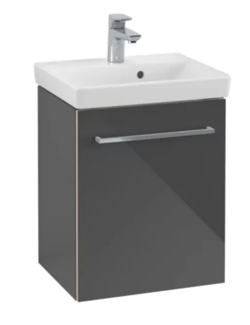 Avento Waschtischunterbau 430mm, Anschlag links, Crystal Grey