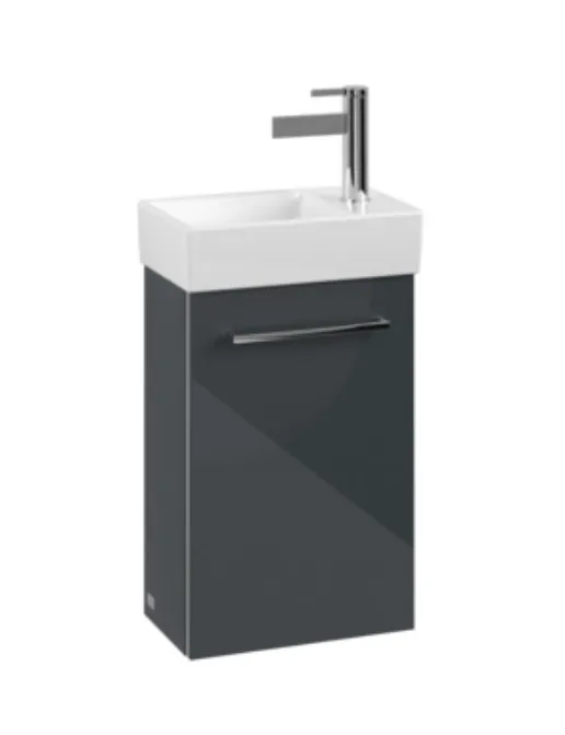 Villeroy & Boch Avento Waschtischunterbau 340mm, Anschlag links, Crystal Grey