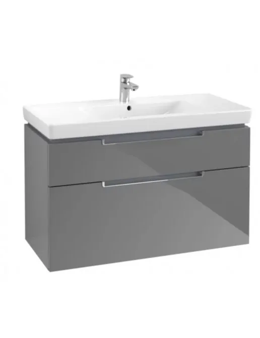 Villeroy & Boch Subway 2.0 Waschtischunterschrank, Glossy Grey