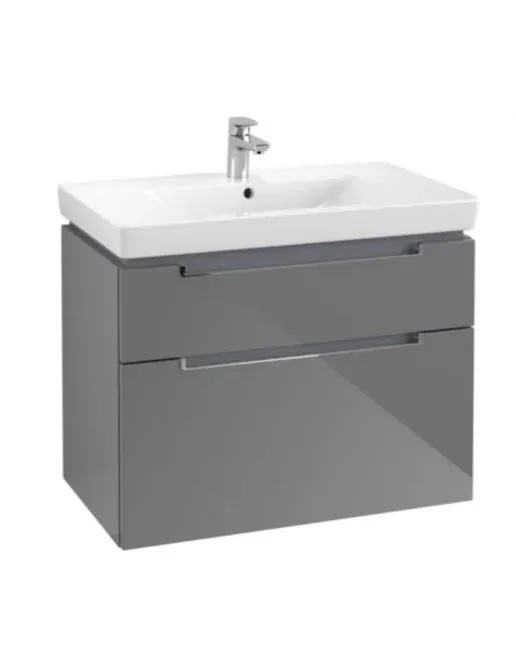 Villeroy & Boch Subway 2.0 Waschtischunterschrank, Glossy Grey