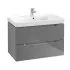 Villeroy & Boch Subway 2.0 Waschtischunterschrank, Glossy Grey