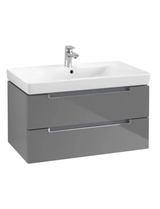 Villeroy & Boch Subway 2.0 Waschtischunterschrank, Glossy Grey