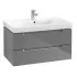 Villeroy & Boch Subway 2.0 Waschtischunterschrank, Glossy Grey