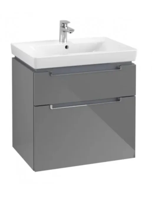 Villeroy & Boch Subway 2.0 Waschtischunterschrank, Glossy Grey