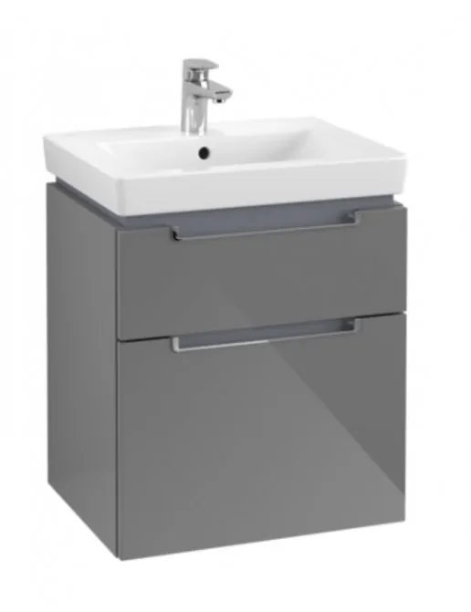 Villeroy & Boch Subway 2.0 Waschtischunterschrank, Glossy Grey