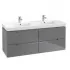 Villeroy & Boch Subway 2.0 Waschtischunterschrank, Glossy Grey