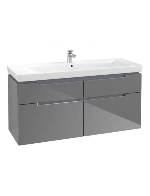 Villeroy & Boch Subway 2.0 Waschtischunterschrank, Glossy Grey