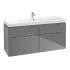 Villeroy & Boch Subway 2.0 Waschtischunterschrank, Glossy Grey