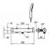 KWC Thermostat Duschmischer design, mit/ohne Zubehör, Masszeichnung